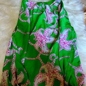 Lilly Pulitzer green flowered blouse XS